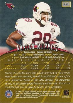 1998 Finest #253 Adrian Murrell Back
