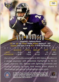 1998 Finest #263 Rod Woodson Back