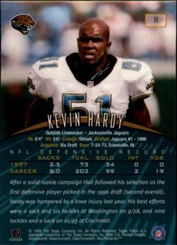 1998 Finest #11 Kevin Hardy Back