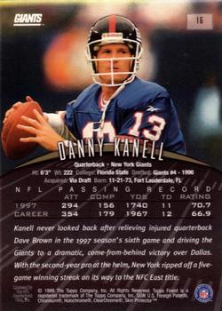 1998 Finest #16 Danny Kanell Back