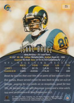 1998 Finest #25 Isaac Bruce Back