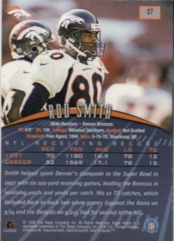 1998 Finest #37 Rod Smith Back