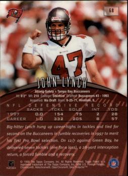 1998 Finest #68 John Lynch Back