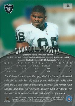 1998 Finest #106 Darrell Russell Back