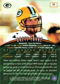 1998 Finest #120 Brett Favre Back