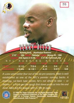 1998 Finest #215 Terry Allen Back