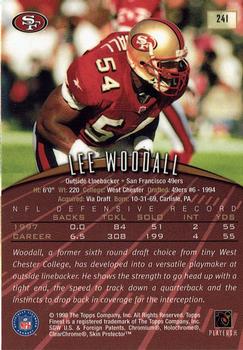 1998 Finest #241 Lee Woodall Back