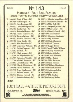 2006 Topps Turkey Red - Red #143 Steve Smith Back