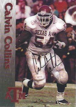 1995 Ultra Graphics Texas A&M Seniors #NNO Calvin Collins Front