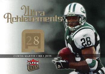 2006 Ultra - Ultra Achievements #UA-CM Curtis Martin Front