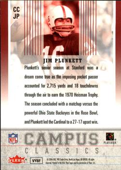2006 Ultra - Campus Classics #CCJP Jim Plunkett Back