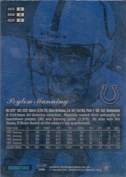 1998 Flair Showcase #3 Peyton Manning Back