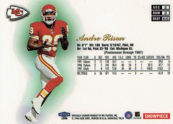 1998 Flair Showcase #66 Andre Rison Back