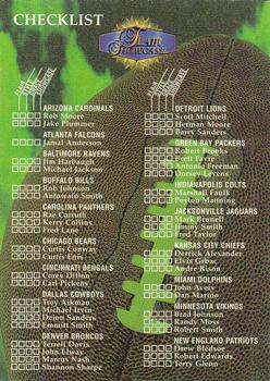 1998 Flair Showcase #NNO Checklist Front