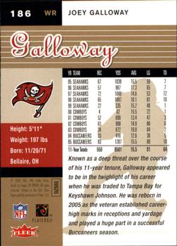 2006 Ultra - Gold Medallion #186 Joey Galloway Back