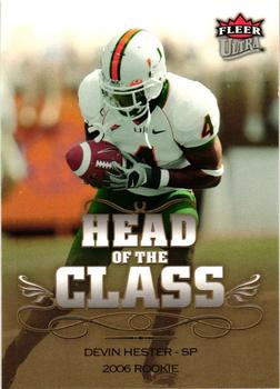 2006 Ultra - Head of the Class #HC-DH Devin Hester Front