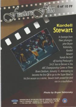 1998 Flair Showcase - Feature Film #6 FF Kordell Stewart Back