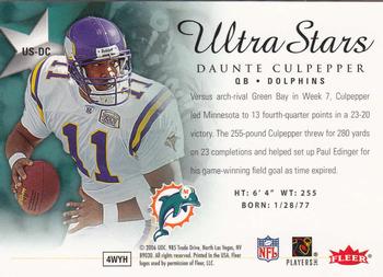 2006 Ultra - Ultra Stars #US-DC Daunte Culpepper Back