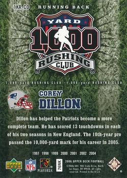 2006 Upper Deck - 1000 Yard Rushing Club #1KR-CD Corey Dillon Back