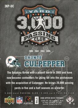 2006 Upper Deck - 3000 Yard Passing Club #3KP-DC Daunte Culpepper  Back