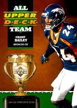 2006 Upper Deck - All Upper Deck Team #1AUDT-CB Champ Bailey Front