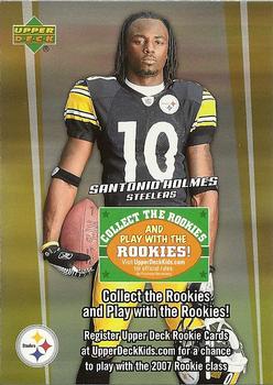 2006 Upper Deck - Collect the Rookies Sweepstakes Promos #NNO Santonio Holmes Front