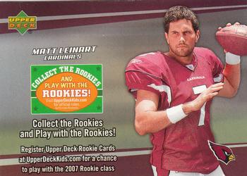 2006 Upper Deck - Collect the Rookies Sweepstakes Promos #NNO Matt Leinart Front