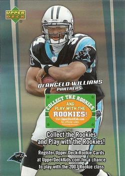 2006 Upper Deck - Collect the Rookies Sweepstakes Promos #NNO DeAngelo Williams Front