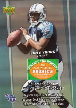 2006 Upper Deck - Collect the Rookies Sweepstakes Promos #NNO Vince Young Front