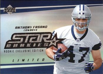 2006 Upper Deck - Rookie Exclusive Edition Star Rookies #202 Anthony Fasano Front