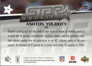 2006 Upper Deck - Rookie Exclusive Edition Star Rookies #228 Ashton Youboty Back