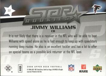 2006 Upper Deck - Rookie Exclusive Edition Star Rookies #257 Jimmy Williams Back