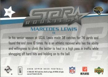 2006 Upper Deck - Rookie Exclusive Edition Star Rookies #260 Marcedes Lewis Back