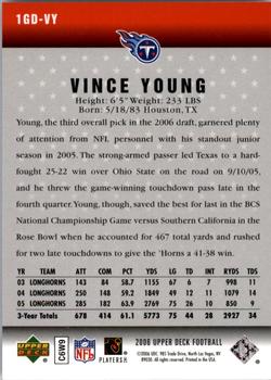 2006 Upper Deck - Gridiron Debut #1GD-VY Vince Young Back