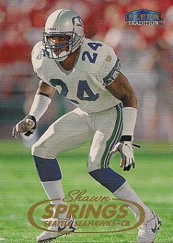 1998 Fleer Tradition #207 Shawn Springs Front