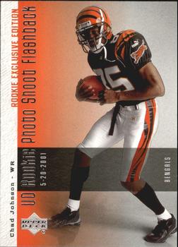 2006 Upper Deck - Rookie Exclusive Edition UD Rookie Photo Shoot Flashback #PSF-CJ Chad Johnson Front