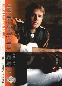 2006 Upper Deck - Rookie Exclusive Edition UD Rookie Photo Shoot Flashback #PSF-CP Carson Palmer Front