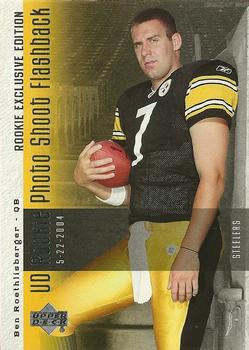 2006 Upper Deck - Rookie Exclusive Edition UD Rookie Photo Shoot Flashback #PSF-RO Ben Roethlisberger Front