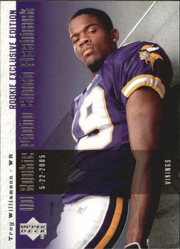 2006 Upper Deck - Rookie Exclusive Edition UD Rookie Photo Shoot Flashback #PSF-TW Troy Williamson Front