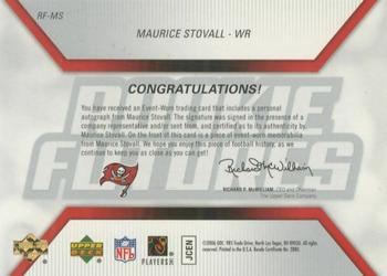 2006 Upper Deck - Rookie Futures Autographs #RF-MS Maurice Stovall Back