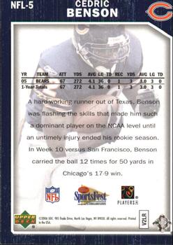 2006 Upper Deck - Chicago SportsFest #NFL-5 Cedric Benson Back