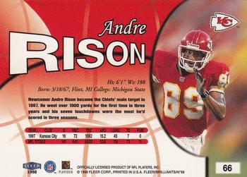 1998 Fleer Brilliants #66 Andre Rison Back
