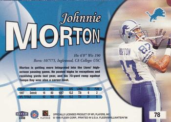 1998 Fleer Brilliants #78 Johnnie Morton Back
