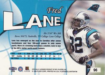 1998 Fleer Brilliants #96 Fred Lane Back