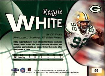 1998 Fleer Brilliants #99 Reggie White Back