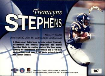 1998 Fleer Brilliants #107 Tremayne Stephens Back