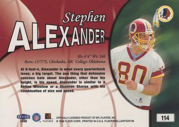 1998 Fleer Brilliants #114 Stephen Alexander Back