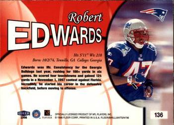 1998 Fleer Brilliants #136 Robert Edwards Back