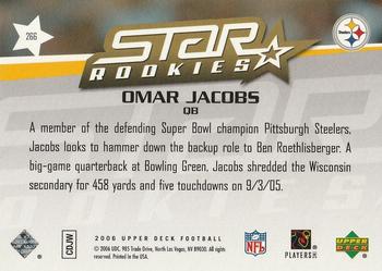2006 Upper Deck - Target Exclusive Star Rookies #266 Omar Jacobs Back