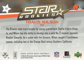 2006 Upper Deck - Target Exclusive Star Rookies #273 Travis Wilson Back